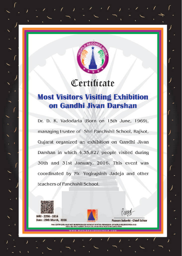 Most Visitors Visiting Exhibition On Gandhi Jivan Darshan
