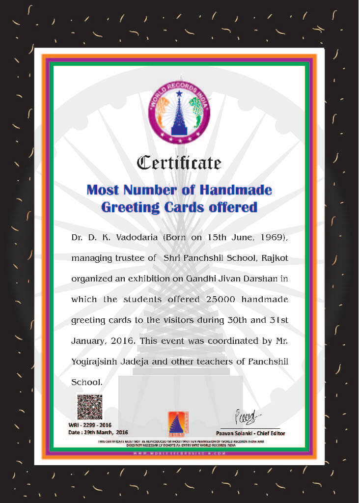 Most Number Of Handmade Greeting Cards Offered